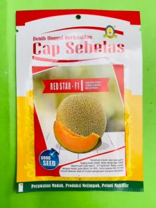 Benih Melon RED STAR-F1 isi +-400BIJI PRODUK DARI Cap Sebelas F