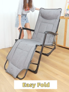 SWG Folding Bed With Foam Single Bed Reclining Chair Cloth Outdoor folding bed Crarry 300KG