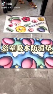 Keset Diatomite 3D 5D Kualitas Baik Keset Kaki Nyerap Air Diatomite Anti Slip Keset Kaki /Alas kaki Diatomite Anti Slip Anti Bau Nyerap Air DAIMURA STORE