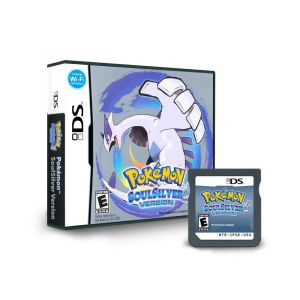 Bandai | Pokemon NDS Game Card Diamond Pearl Soul Silver Heart Gold Platinum US English Version (R4 Card Edition)