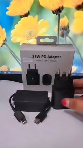 Charger SAM NOTE 10 Real 25W PD: Pengisian Cepat 3A & Kabel USB Type C