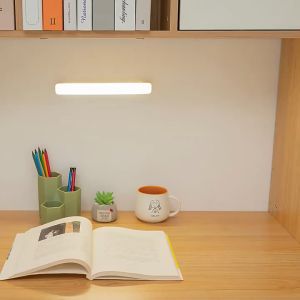 【Buy 1 Take 1】Magnetic Study Desk Table Lamp Rechargeable Led Wardrobe Closet Cabinet Light Minimalist USB Charging Touch Sensor for Room for Student Lampshade for Study Table