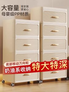 Modern Simple Bedroom Nightstand Drawer Style Storage Cabinet Home Use Wooden Simulation Side Table Small Mobile Storage