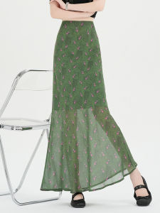 DAIXIANGFEIZI | Slimming Petite A-Line Mermaid Wrap Midi Skirt for Summer