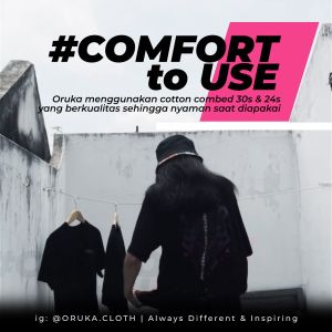 T-shirt Distro Oruka Meow: Bahan Katun Berkualitas & Desain Keren