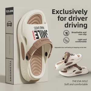 MONLEYTA | Driver Mens Summer Outdoor Anti-Slip Driving Sandals Breathable Quick-Dry Water Shoes Beach Flip Flops Casual Slip-On Shoes