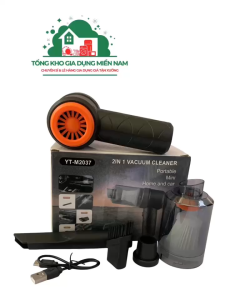 Máy Hút Bụi Cầm Tay Đa Năng Cho Ô Tô & Gia Đình | 12V Không Dây Lực Hút 5500Pa Pin sạc tiện lợi