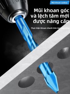 HUANGXIAOCHAO | Mũi Khoan Siêu Cứng Bán Tâm Dài cho Bê Tông Gốm Xi Măng Tường Gạch