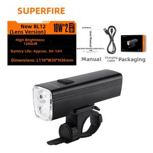 SUPERFIRE | Rechargeable Waterproof High Brightness Bicycle Front Light