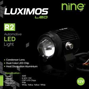 Luximos Lampu Tembak R2 D2 40W Mini Shooting Light Laser Super Terang Waterproof 3 Mode 12V