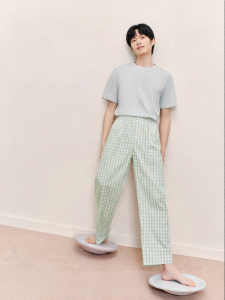 THREEGUN | Cotton Printed Loose Fit Mens Sleepwear