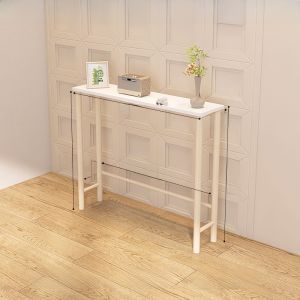Modern Minimalist Bedside Gap Shelf Long Narrow Edge Storage Rack Wall Mounted Wood Material Economic Type Lin XiaoMù