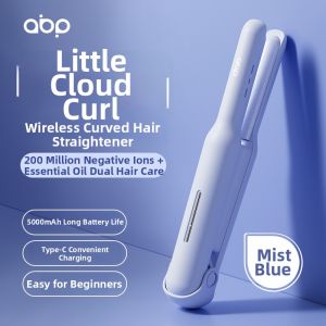 ABP | Wireless Curved Multifunction Straightener and Curling Iron 16mm