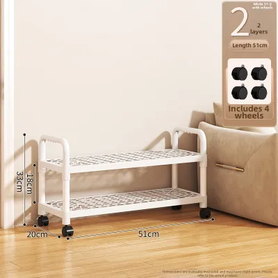 ZHUANJIAO | Multi-functional Movable Shoe Rack Multi-layer