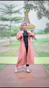 Outer panjang 6 ukuran m l xl xxl 3xl 4xl/mahira outer/outer wanita/ cardigan
