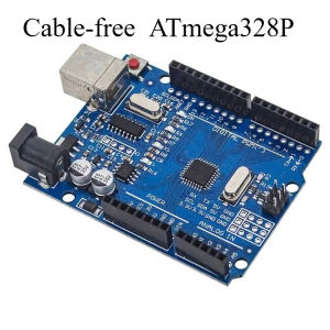 UNO R3 Development Board ATmega328P with USB Cable Compatible with Arduino IDE for Beginners DIY Projects