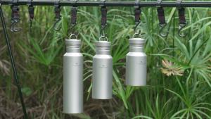 Boundless Voyage Titanium Water Bottle with Lid Wide Mouth Leak-Proof Reusable Sport Drinking Bottle for Camping 400/550/750ml