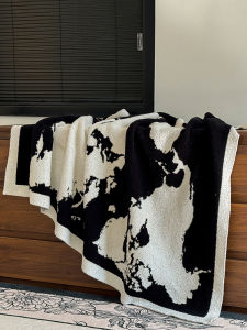 ผ้าห่มโซฟาหรูหราสไตล์วินเทจ เสื้อคลุมเตียง ผ้าห่มกันหนาวแบบมีด้านข้าง ผ้าห่มสำหรับนอนพักผ่อน เสื้อคลุมไหล่ ผ้าห่มสไตล์วินเทจ