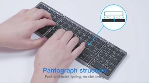 Foldable Wireless Keyboard USB Rechargeable for iPad Laptop Tablet Travel Portable Numeric Keypad