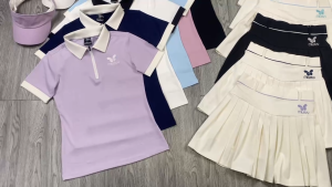 Set Bộ Váy Thể Thao Xếp Ly Và Áo Polo Tay Ngắn MILAVY Chơi Cầu Lông Pickleball Tennis Golf BML13