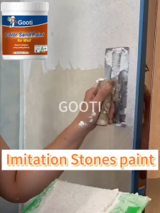 GOOTI Imitate Stone Art Paint Mara Color Sand For Wall Floor Exterior Interior Sandstone Paint
