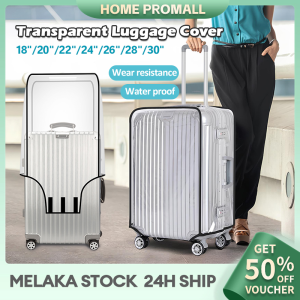 Transparent Luggage Cover PVC Waterproof Usable Travel Suitcase Cover Universal Fit 18-30inch Luggage Protector Cover