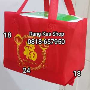 Tas kue Imlek Spunbond 24x18cm isi 12pcs