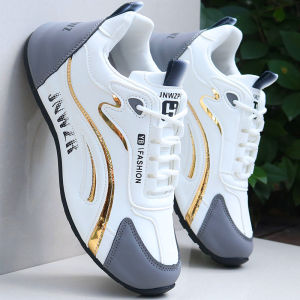 Waterproof Leather Surface Fleece Lined Casual Sports Shoes for Men Spring Autumn Winter Traveling Shoes Comfortable Low Top