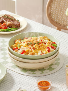 mornenjoy | Ceramic Dinner Set Creamy Style High Appearance