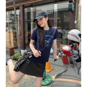 Mixd | Áo Thun Cổ Tròn In Chữ Phong Cách Rộng Rãi