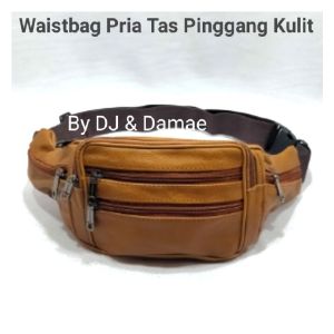Tas Pinggang Kulit  Asli