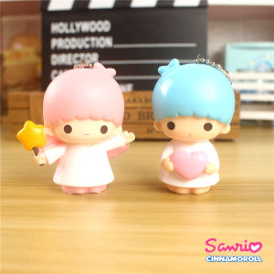 คลาสสิกญี่ปุ่น Twins Star ของเล่นตุ๊กตาพวงกุญแจจี้เด็กชายและเด็กหญิง Figurines สะสมของที่ระลึกของขวัญสร้างสรรค์