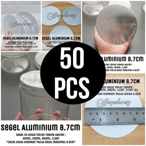PILIH 100PCS 50PCS 20PCS  SEGEL ALUMINIUM FOIL diameter 8.7cm 9CM 9.5cm UNTUK TOPLES TABUNG 300ML 400ml 500ML 600ml 800ml 1liter 2liter 1000liter 2000liter MURAH segel induksi segel plastik pvc 9cm DISTRIBUTOR GROSIR BOTOL TOPLES JAR MURAH jayastore18