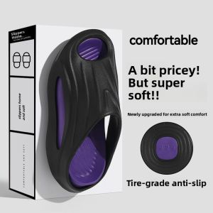 Mens Outdoor Slippers Summer Sports Thick Bottom Anti-Slip Breathable Comfortable New 2024 Korean Style EVA Home Sandals