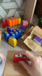 33x13mm(1.29x0.51 in) Toy Customized Personalized Custom Pre-inked Stamp