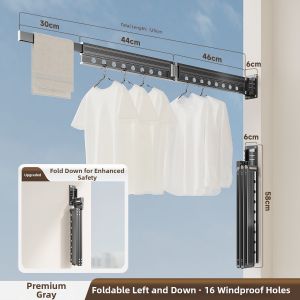 MINGZHI | Expandable Foldable Invisible Wall Mounted Drying Rack
