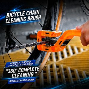 Portable Chain Cleaner Motorcycle Road Bike Chain Clean Brush Bicycle Clean Motorcycle Tools Chain Cleaner Maintenance Tool Port
