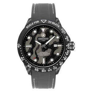 Deesio Fashionable Mens Automatic Mechanical Watch Carbon Fiber Case Casual Sports Watch for Men Luminous Function Date Display
