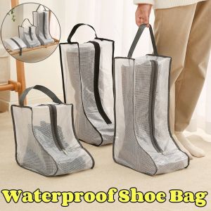 Waterproof Shoes Bag Transparent PVC Boot Protection Bag Travel Shoe Storage Bag Dustproof Bag