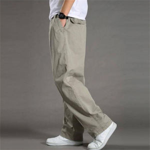 Mens Cargo Pants Summer Spring Cotton Work Wear Cotton Large Size Casual Climbing Joggers Sweatpants Hombre Autumn Trousers