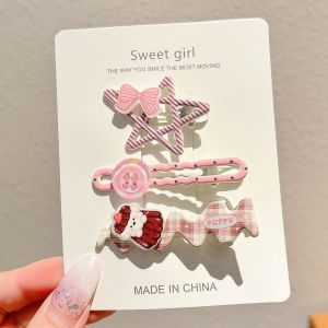NING ZHOU | Cute Decorative Side Bangs Clips For Girls Hair Accessory