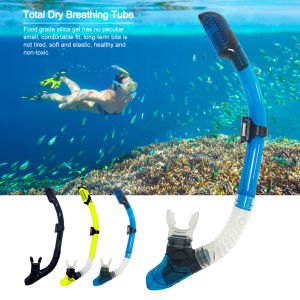 [Return within 7 days] Diving Snorkel Silicone Full Dry Underwater Diving Air Breathing Tube Hose Gear