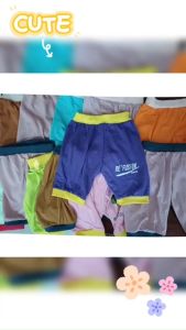 กางเกงขาสั้นเด็ก ผ้าคอตตอน 2-4ปี แพ็ค3ตัว