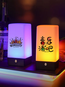 โคมไฟ LED ชาร์จไฟแบบไร้สายสำหรับบาร์และร้านกาแฟ สไตล์โมเดิร์น เหมาะสำหรับตกแต่งบ้าน แสง LED ประหยัดพลังงาน
