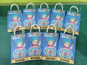 10pcs BEYBLADE D2 theme customized lootbags
