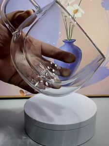 Double Wall Glass Cup with Handle High Borosilicate Glass Heat Resistant Coffee Tea Mug 100ml 200ml