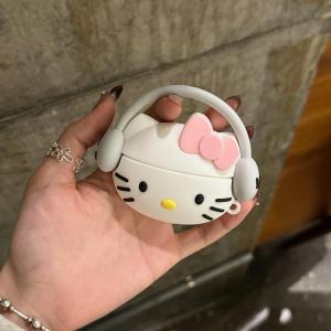 For Huawei Freebuds 6i Earphone Case SE2 Cute Hello Kitty Protective Case 5i Headphone Case 4/4e Wireless Bluetooth Silicone Soft Case Protective Case Clip Ear Clip Pro3 Anti-Fall Cartoon