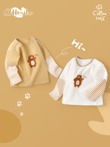 HUANMILE | Áo Thun Dài Tay Cotton Cho Bé Mùa Xuân