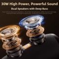 SENXUN | High Volume High Fidelity Waterproof Portable Bluetooth Speaker 30W. 