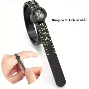 Nhẫn Sizer Với Kính Lúp Trang Sức Thước Đo Cho Kích Thước Ngón Tay US/UK/EU/HK Nhựa Tương Thích Kích Thước Vòng Dụng Cụ Đo